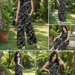 Setelan vast motif Bunga seno